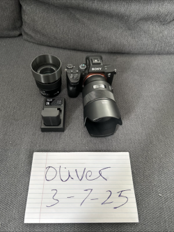 Sony Alpha a7 III with lens